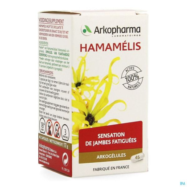 Arkogelules hamamelis vegetal 45