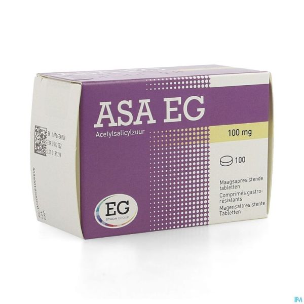 Asa 100 EG Comp Gastroresist. 100X100Mg Blist.