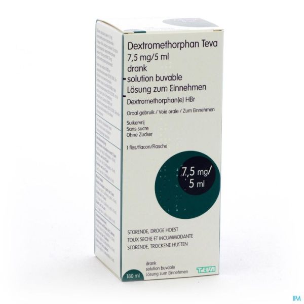 Dextromethorphan teva sol per os 180 ml