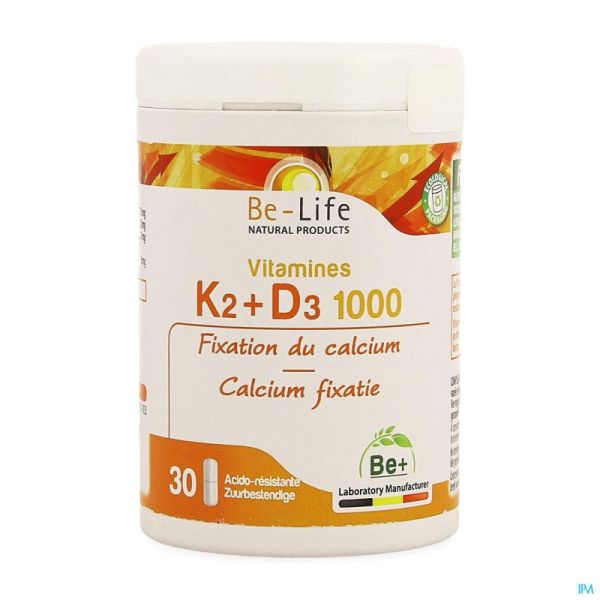 Vitamines K2 D3 1000 Be Life Caps 60
