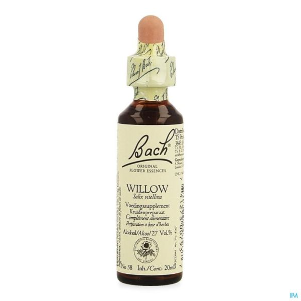 Bach flower remedie 38 willow    20ml