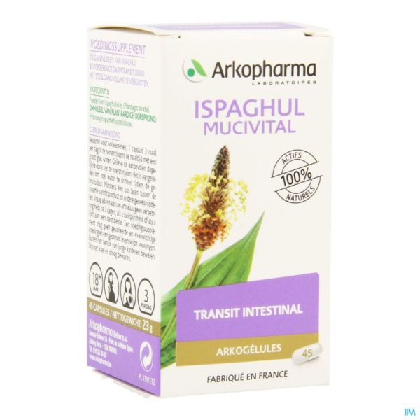 Arkogelules mucivital ispaghul vegetal 45
