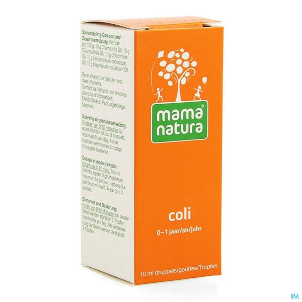 Mama natura coli    gutt 10ml rempl.2051159