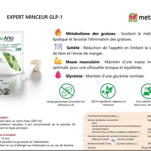 Arkopharma Expert Minceur  GLP1 240g