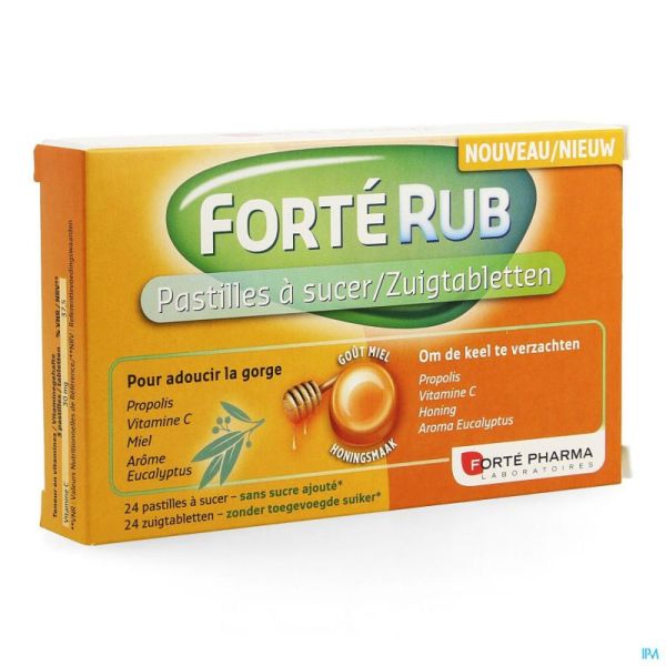 Forte Rub Pastilles Gorge Miel 24