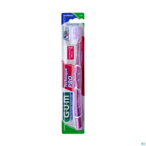 Gum Technique Pro Compact Medium Brosse Dents 528