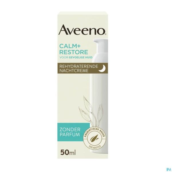 Aveeno Calm+restore Creme Nuit Rehydratante 50ml