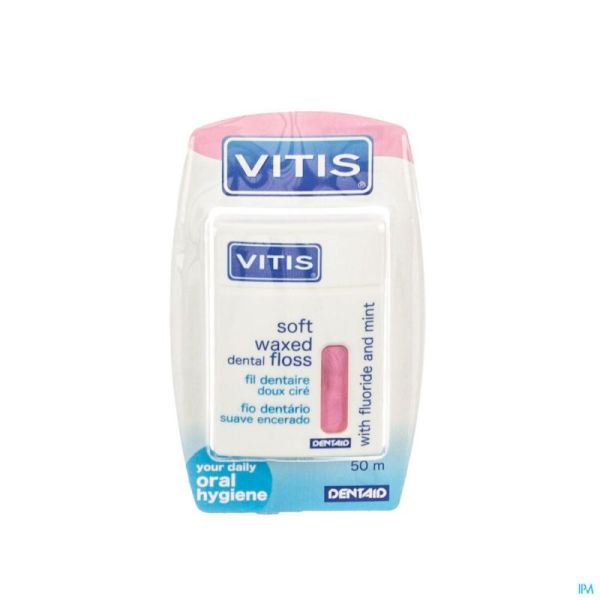 Vitis Floss Waxed Fluor Mint 50m 1650