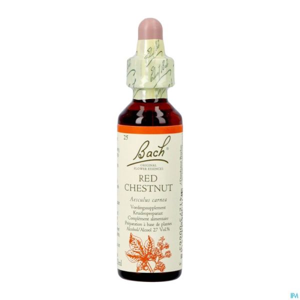 Bach Flower Remedie 25 Red Chestnut 20ml