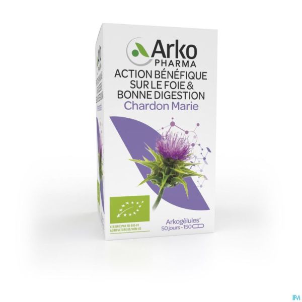 Arkogelules Chardon Marie Bio Caps 150 Nf