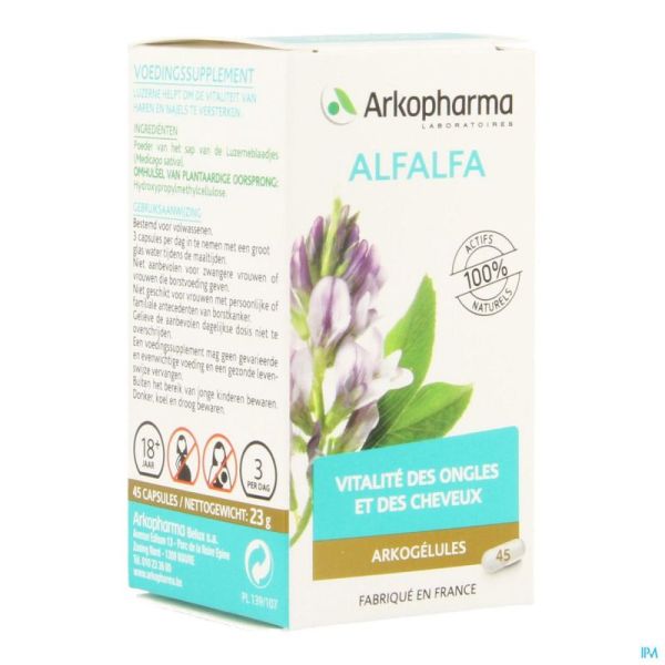 Arkogelules alfalfa vegetal    45