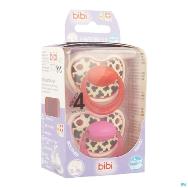 Bibi Happiness Sucette Dental Tiger 6-16m Duo