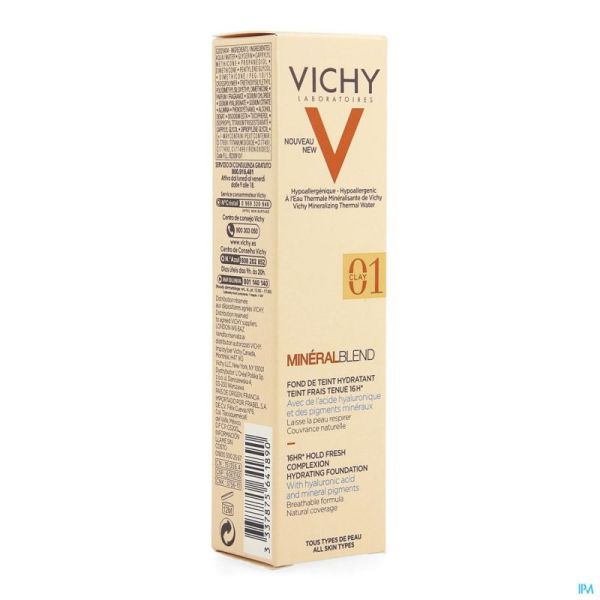 Vichy mineralblend fdt clay 01  30ml