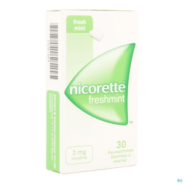 Nicorette freshmint gomme mach  30x2mg