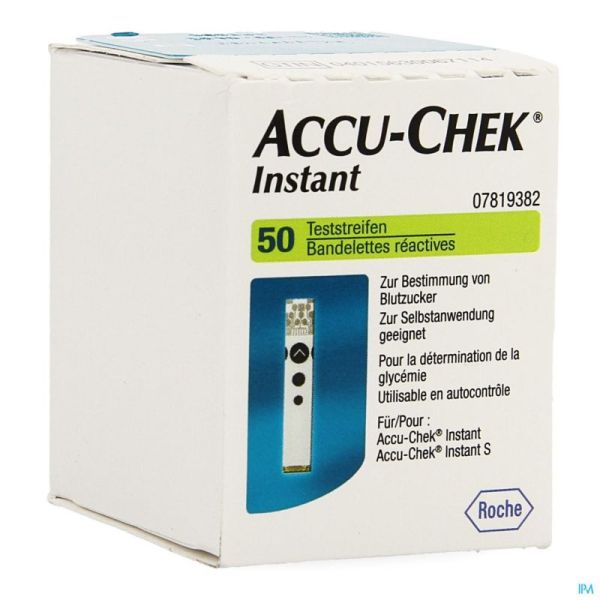 Accu Chek Instant Tests 50 Bandelettes