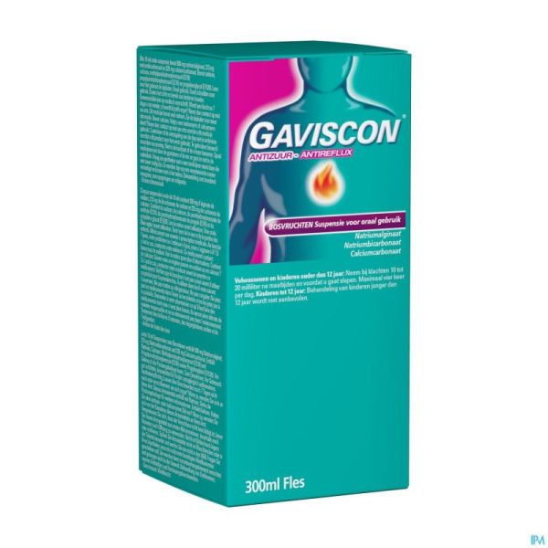 Gaviscon A/acide-a/reflux Fruits Bois Susp.300ml