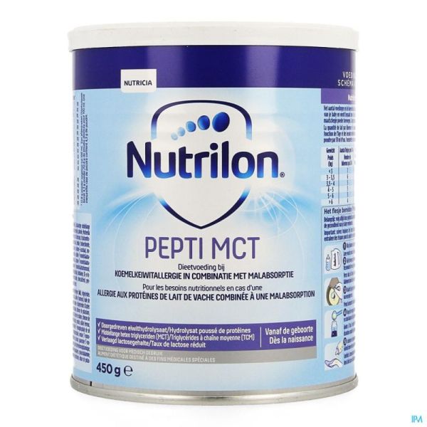 Nutrilon Pepti Mct Pdr Bte 450g