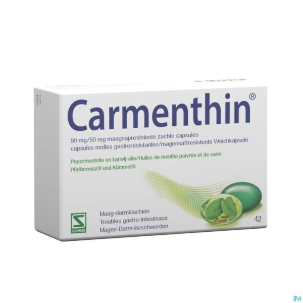 Carmenthin® 42 capsules molles gastroresist.