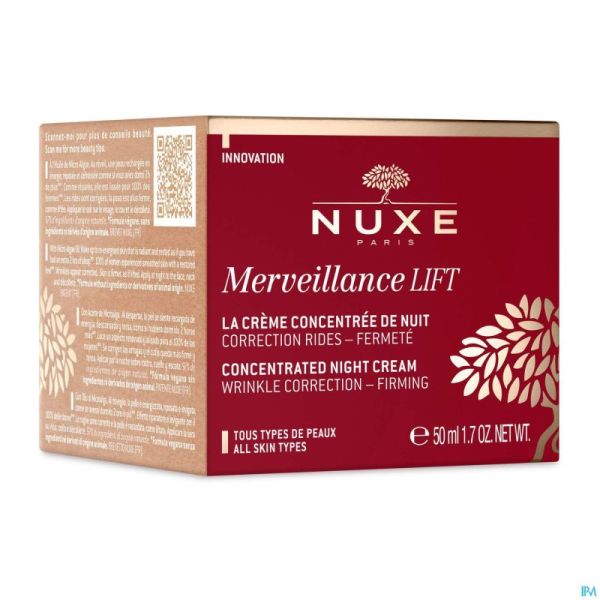 Nuxe Merveillance Lift Cr Conc.nuit Corr.rid. 50ml