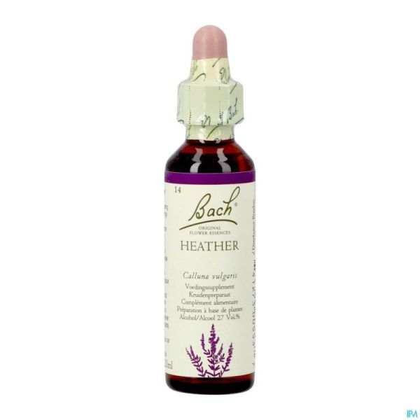 Bach flower remedie 14 heather 20ml