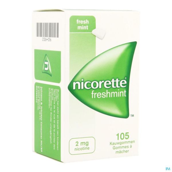 Nicorette freshmint gomme mach 105x2mg