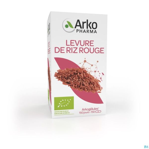 Arkogelules Levure Riz Rouge Bio Caps 150 Nf