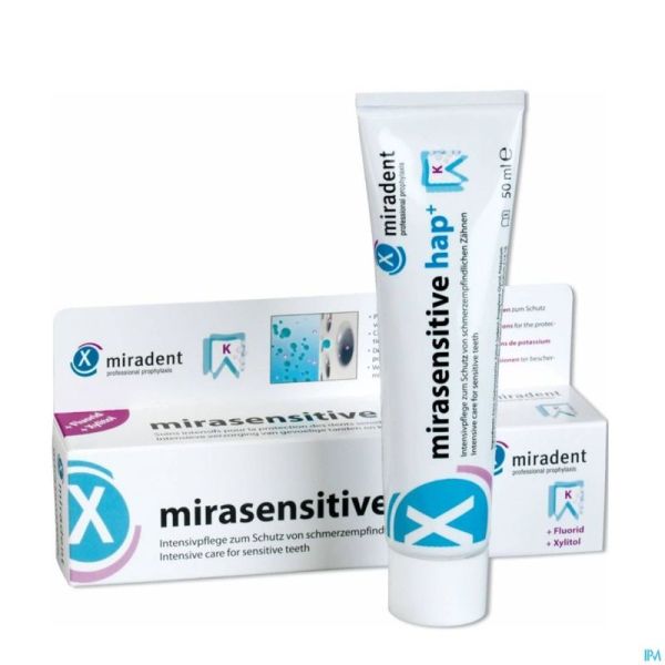 Miradent mirasensitive hap+ dentifrice 50ml