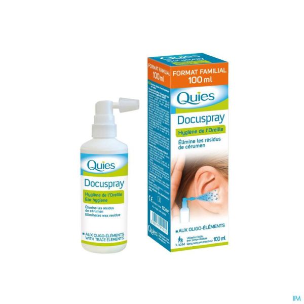 Quies Docuspray Hygiene Oreille S/gaz Spray 100ml