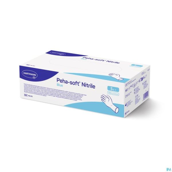 Peha Soft Gants Nitrile Bleu S 150 9420122