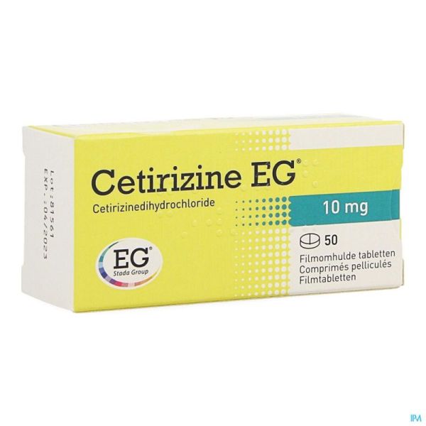 Cetirizine eg comp  50 x 10 mg