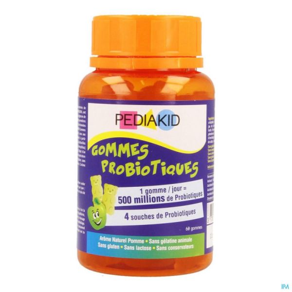 Pediakid gummes probiotiques gommes a macher 60