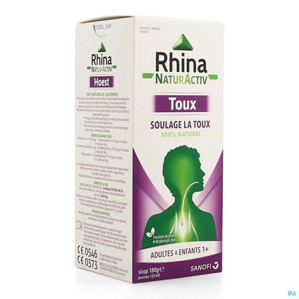 Rhina natur activ toux sirop 180g