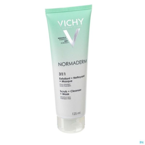 Vichy Normaderm Nettoyant 3en1 Gel 125ml