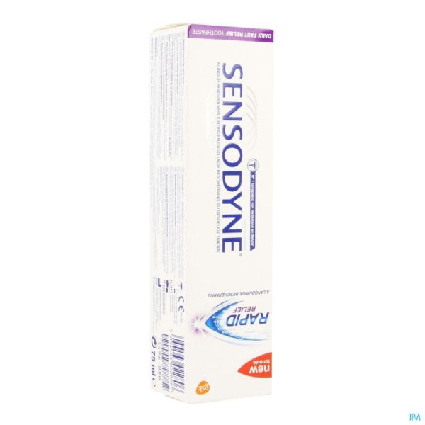 Sensodyne rapid relief dentifrice    75ml