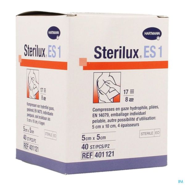 Sterilux es1 cp ster  8pl  5,0x 5,0cm   40 4011219