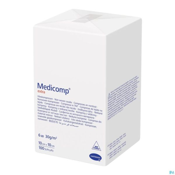 Medicomp 10x10cm 6pl. N.st. 100 P/s