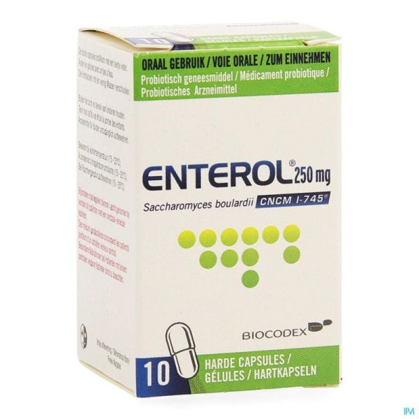 Enterol 250 mg caps harde dur  10 x 250 mg