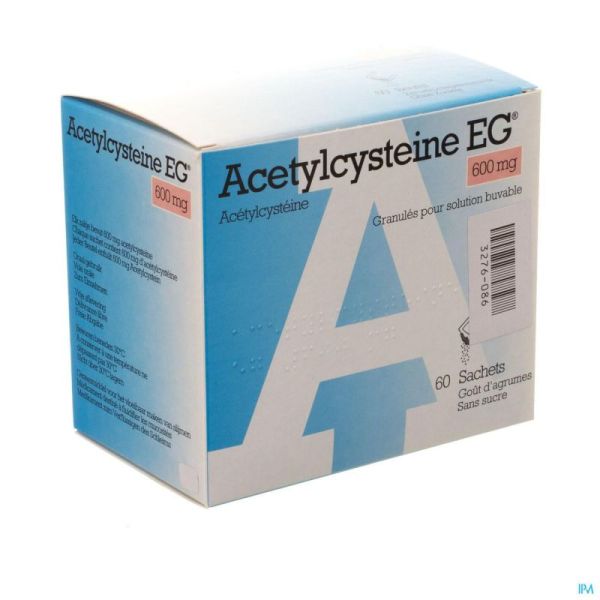 Acetylcysteine eg 600mg gran. sol buv. sach  60