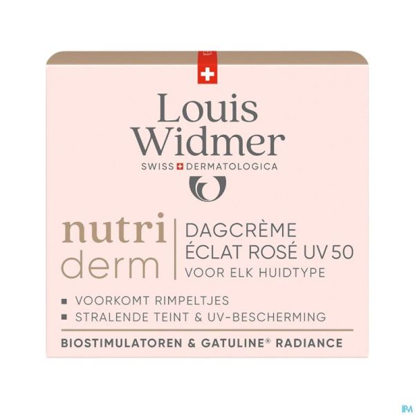 Widmer Nutrid Creme Jour Eclat Rose Uv50 Parf 50ml