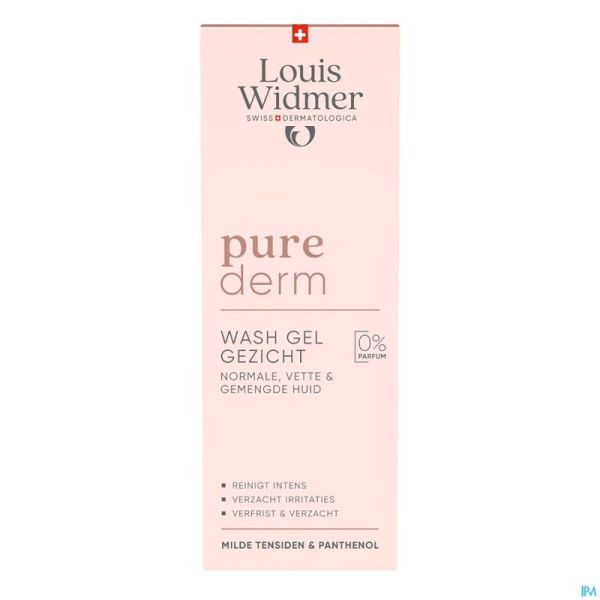 Widmer Pured Gel Nettoyant Visage N/parf 125ml