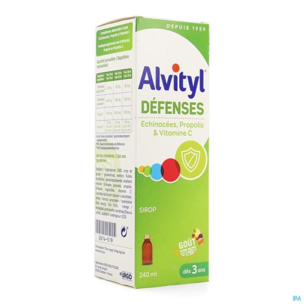 Alvityl defenses sirop fl 240ml