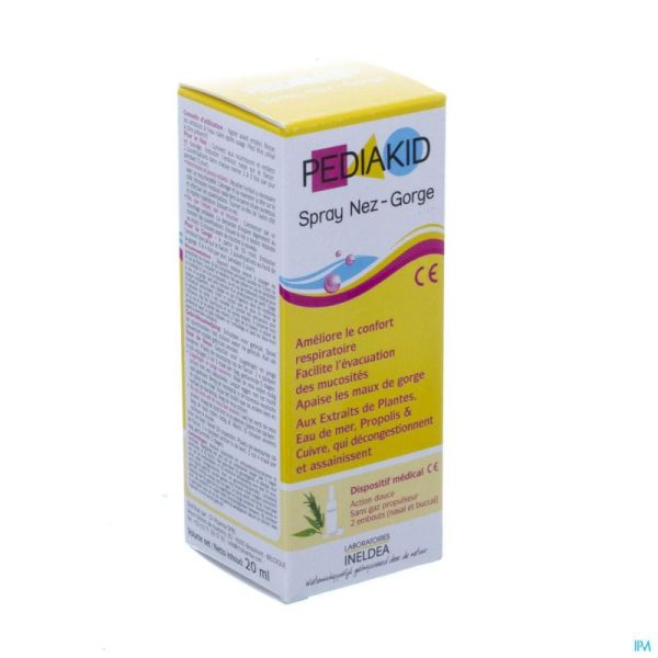 Pediakid spray nez-gorge fl 20ml