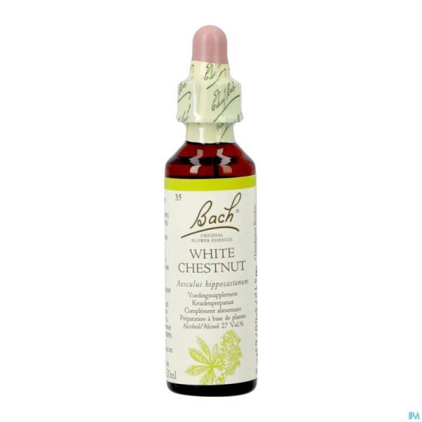 Bach flower remedie 35 white chestnut 20ml
