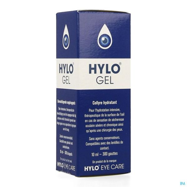 Hylo-gel gutt oculaires 10ml