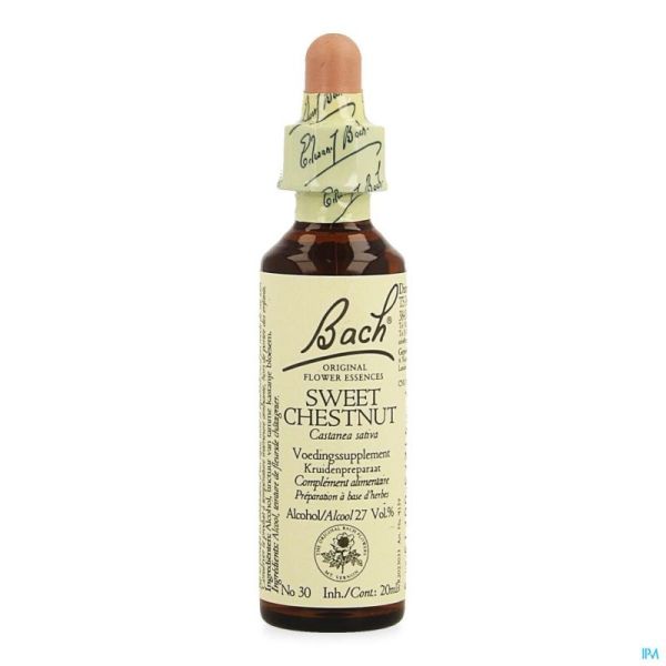 Bach flower remedie 30 sweet chestnut 20ml