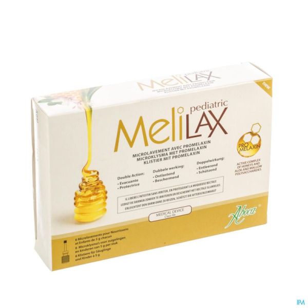 Melilax pediatric microlavement 6x5g    aboca