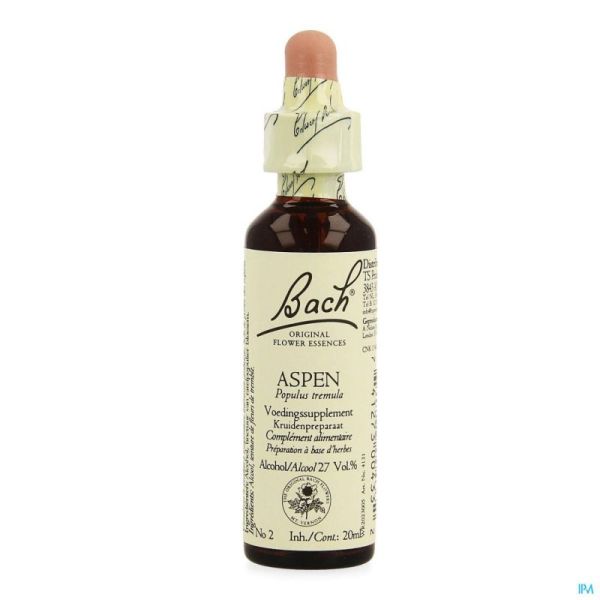 Bach flower remedie 02 aspen    20ml