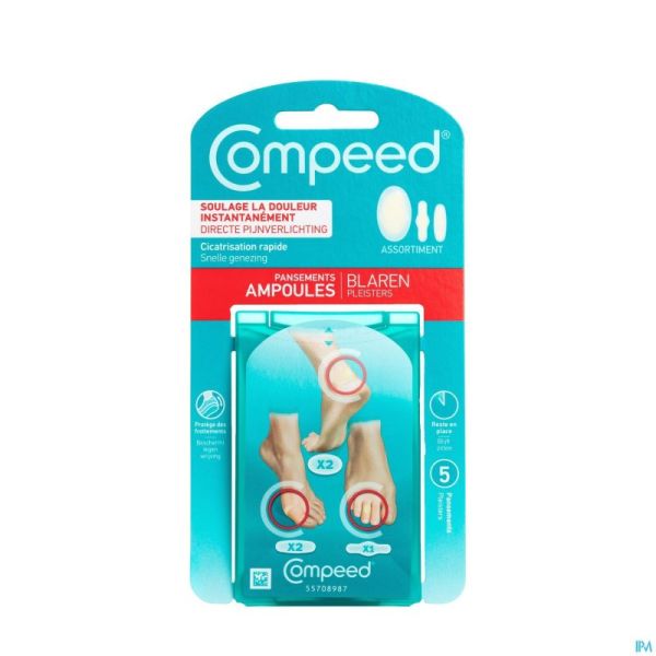 Compeed pansement ampoules mixpack 5