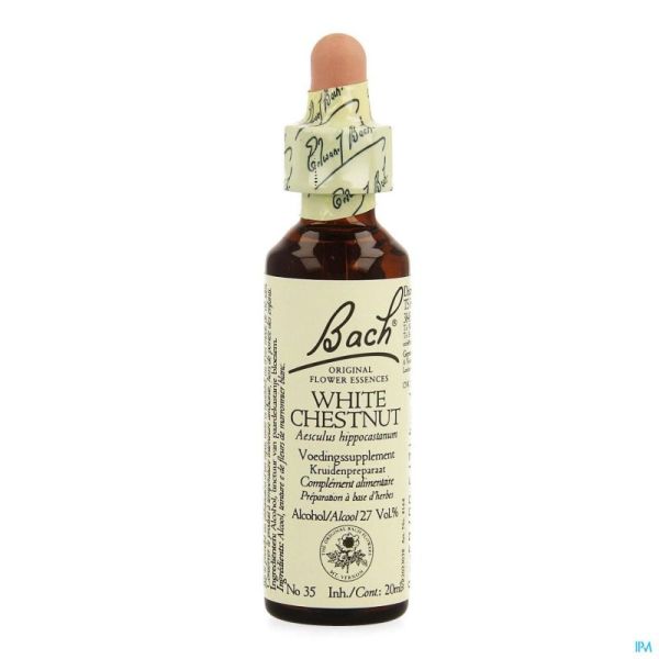 Bach flower remedie 35 white chestnut 20ml