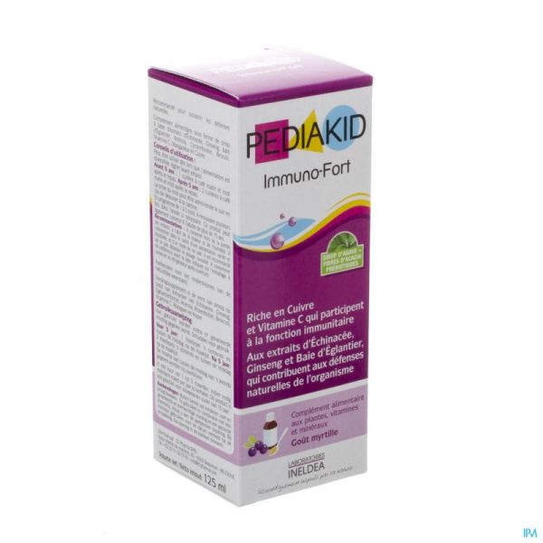 Pediakid immuno fortifiant sol buv fl 125ml